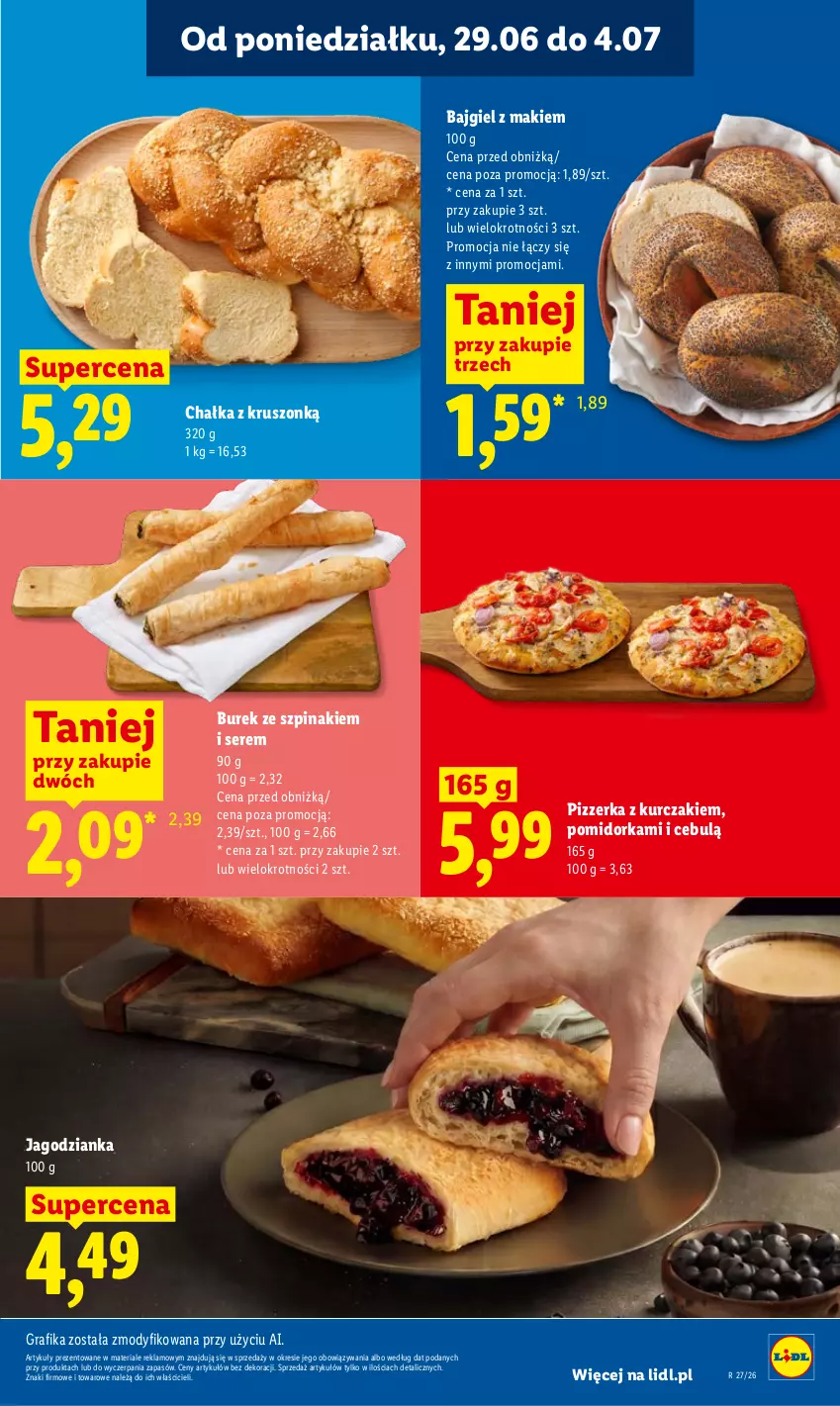 Gazetka promocyjna Lidl - Gazetka ważna od 29.06 do 1.07 - ważna 29.06 do 01.07.2026 - strona 37 - produkty: Gra, Grafika, Jagodzianka, Kurczak, Orka, Ser, Szpinak