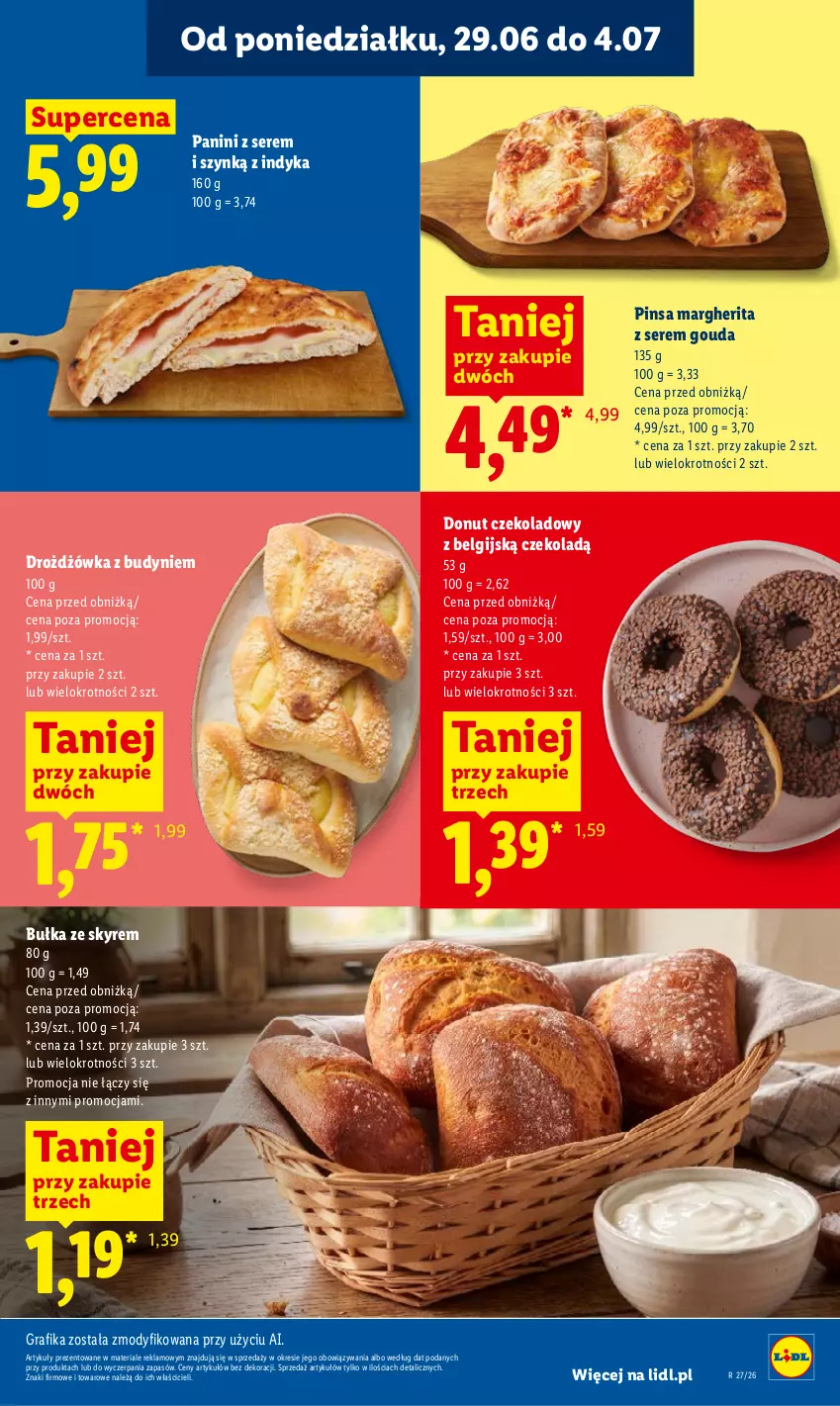 Gazetka promocyjna Lidl - Gazetka ważna od 29.06 do 1.07 - ważna 29.06 do 01.07.2026 - strona 39 - produkty: Bułka, Donut, Gouda, Gra, Grafika, LG, Ser