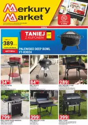 Gazetka promocyjna Merkury Market - Bielsko-Biała, Cieszyn, Jarosław, Kielce, Krosno, Ładna, Mielec, Nowy Sącz, Rybnik, Szaflary, Zamość - Gazetka - ważna od 31.05 do 31.05.2021 - strona 1 - produkty: Palenisko, Węgiel drzewny, Tusz, Waga, Grill, Grill gazowy