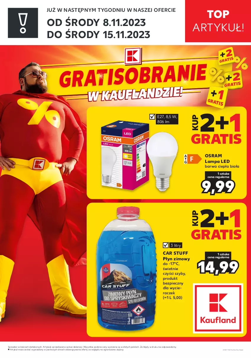 Gazetka promocyjna Kaufland - Zapowiedź oferty - ważna 02.11 do 07.11.2023 - strona 1 - produkty: Gra, Lampa, Lampa LED, Piec, Płyn zimowy, Top