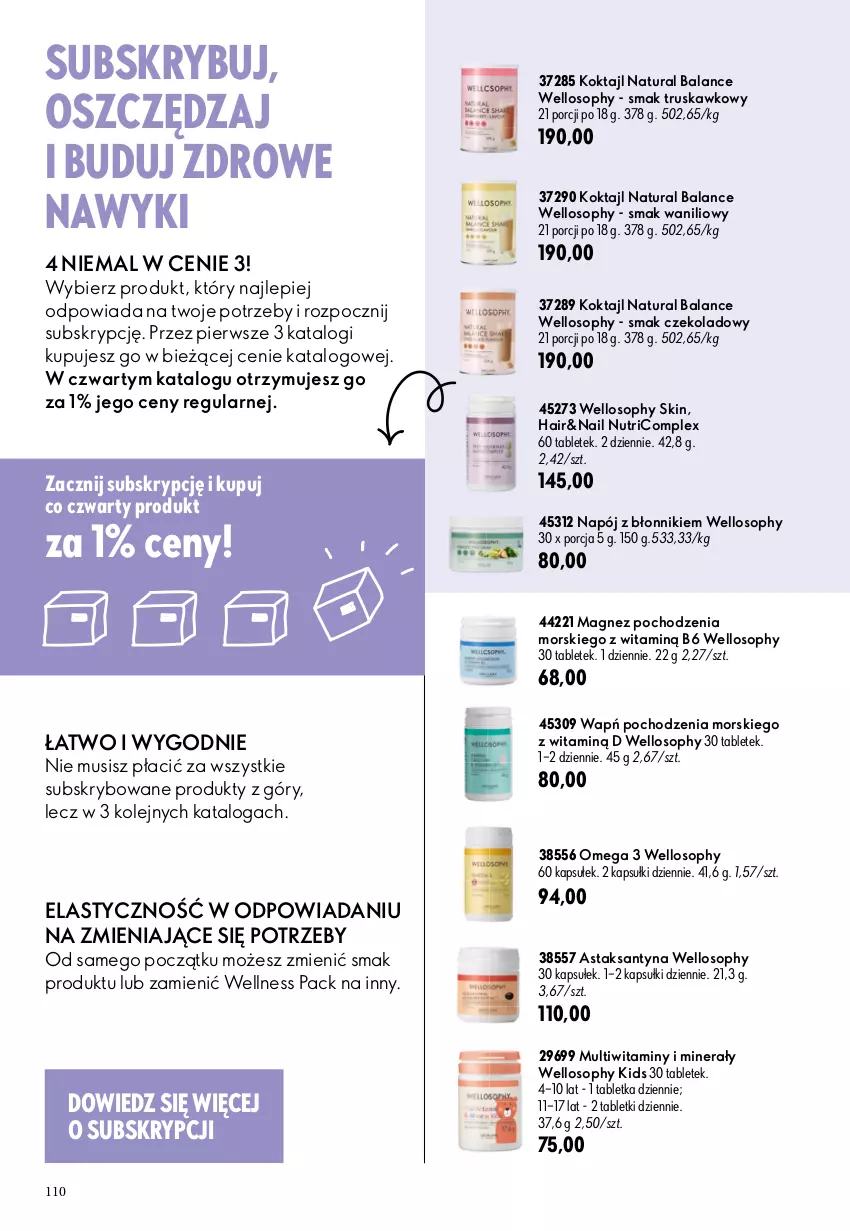 Gazetka promocyjna Oriflame - eKatalog 11 - ważna 29.07 do 18.08.2026 - strona 110 - produkty: Magnez, Mus, Napój, Olej, Por, Tablet