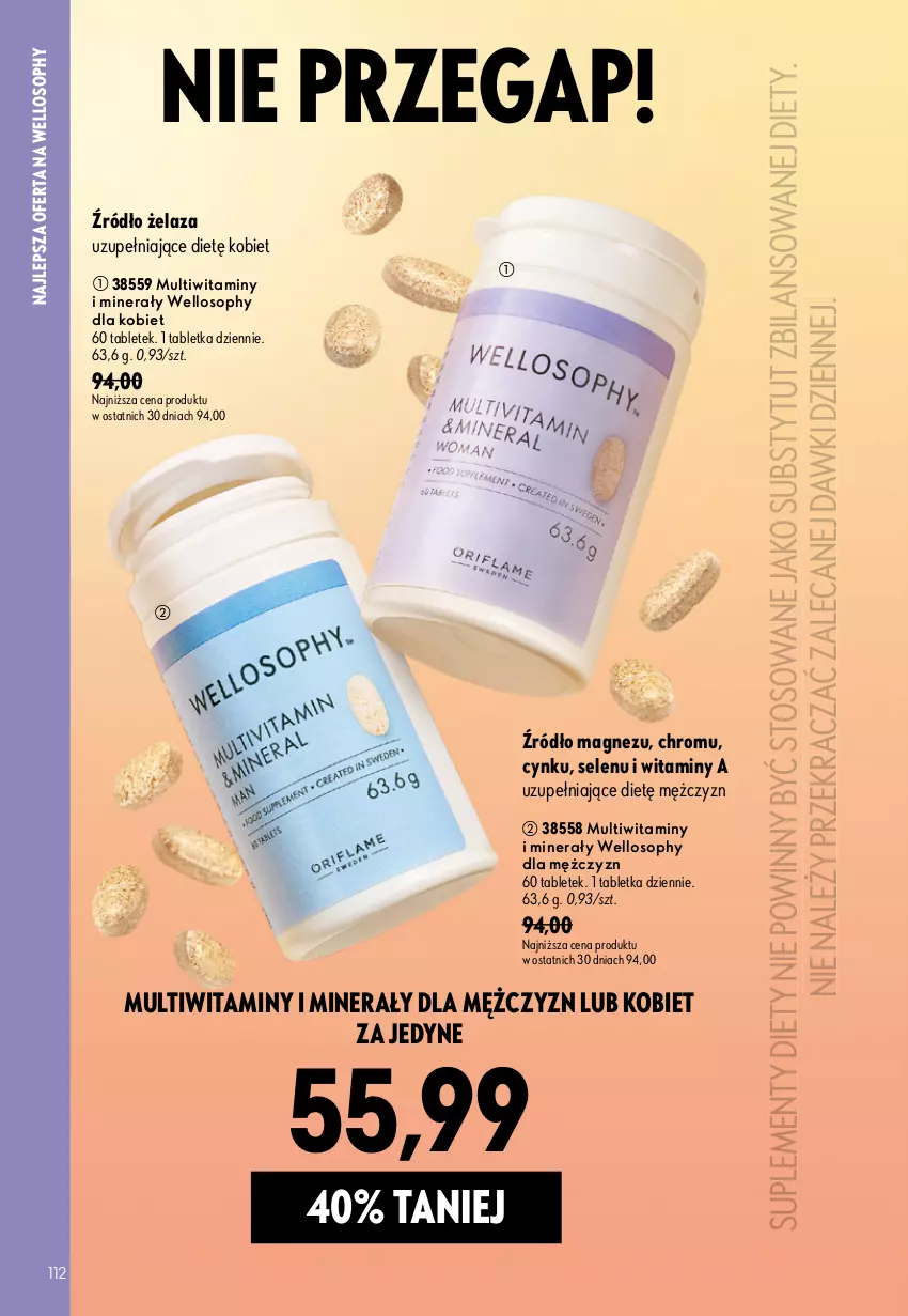Gazetka promocyjna Oriflame - eKatalog 11 - ważna 29.07 do 18.08.2026 - strona 112 - produkty: Cynk, Magnez, Tablet