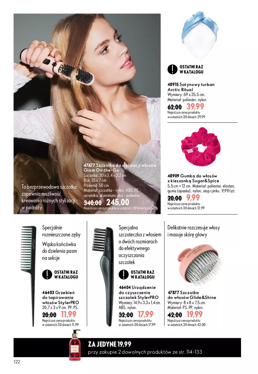 Gazetka promocyjna Oriflame - eKatalog 11 - ważna 29.07 do 18.08.2026 - strona 122 - produkty: Cynk, Opaska, Przewód, Szczoteczka, Szczotka, Szczotka do włosów, Top