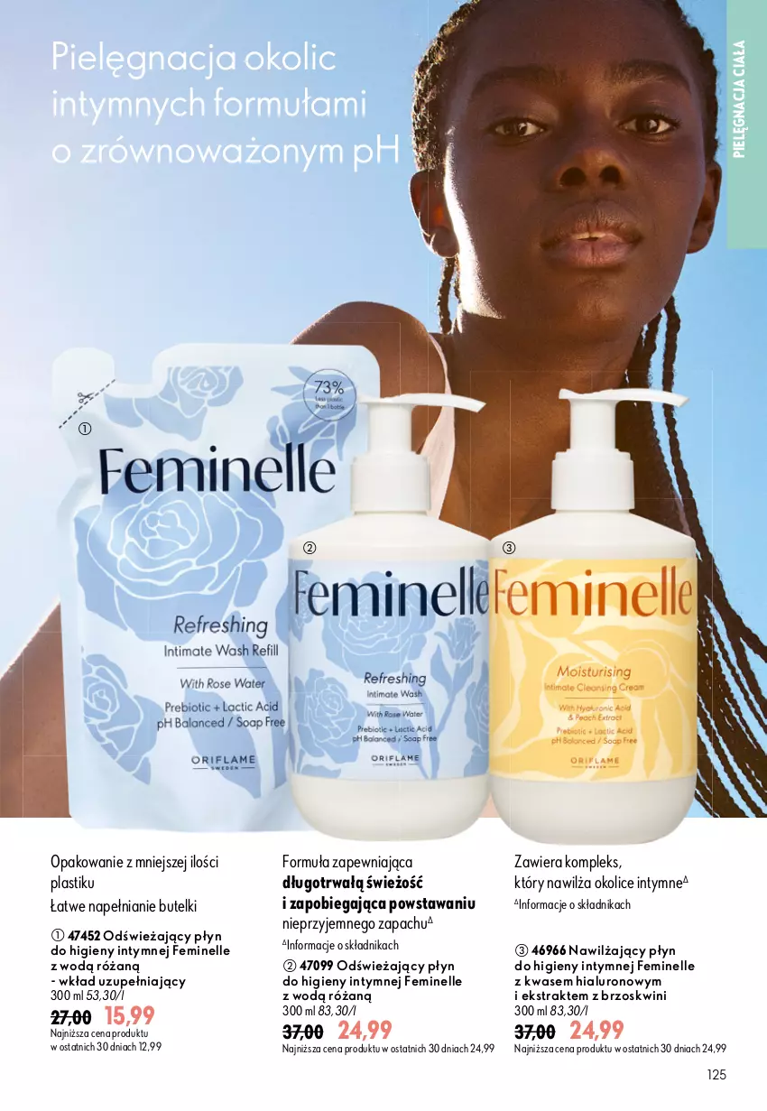 Gazetka promocyjna Oriflame - eKatalog 11 - ważna 29.07 do 18.08.2026 - strona 125 - produkty: Feminelle, Płyn do higieny intymnej, Róża