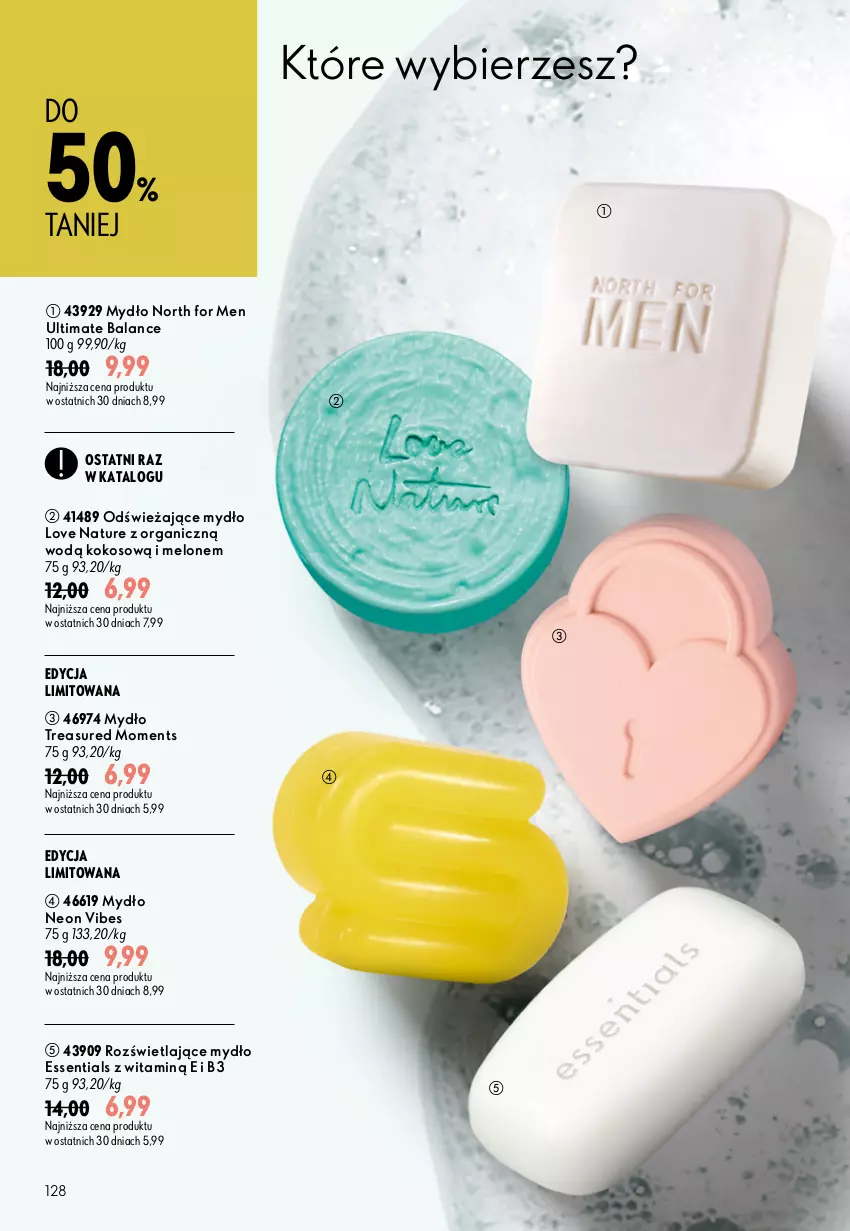Gazetka promocyjna Oriflame - eKatalog 11 - ważna 29.07 do 18.08.2026 - strona 128 - produkty: Kokos, Love Nature, Melon, Moments, Mydło, North for Men