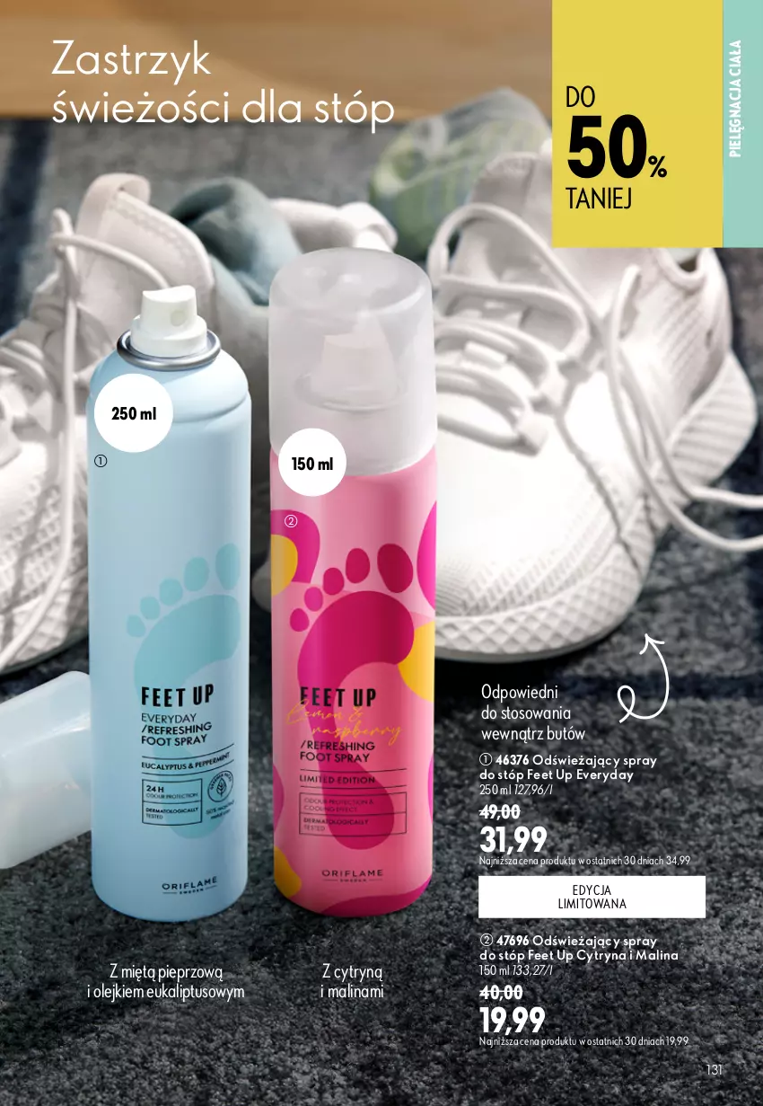Gazetka promocyjna Oriflame - eKatalog 11 - ważna 29.07 do 18.08.2026 - strona 131 - produkty: Feet Up, Olej, Pieprz