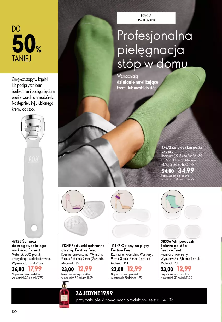 Gazetka promocyjna Oriflame - eKatalog 11 - ważna 29.07 do 18.08.2026 - strona 132 - produkty: Karp, O nas, Pociąg, Poduszki żelowe, Skarpetki, Top