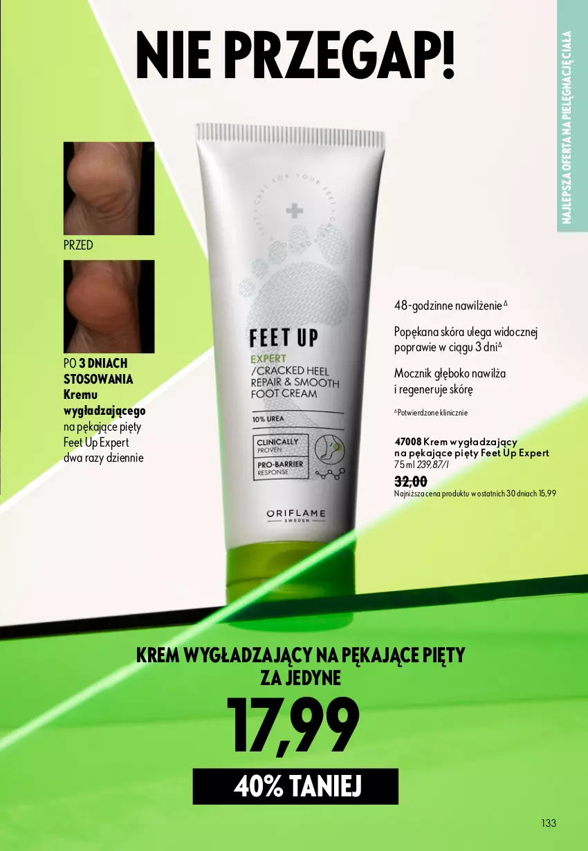 Gazetka promocyjna Oriflame - eKatalog 11 - ważna 29.07 do 18.08.2026 - strona 133 - produkty: Feet Up, Krem wygładzający