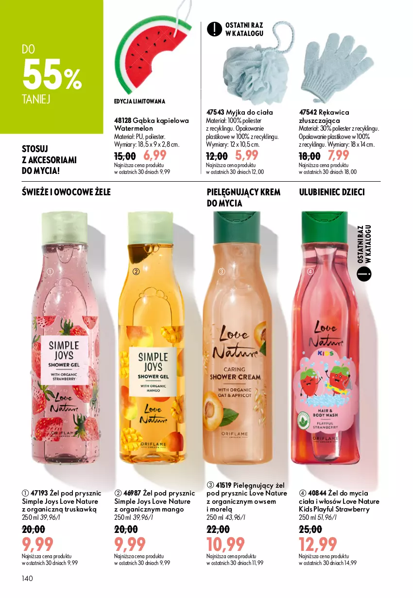 Gazetka promocyjna Oriflame - eKatalog 11 - ważna 29.07 do 18.08.2026 - strona 140 - produkty: Dzieci, Love Nature, Mango, Melon