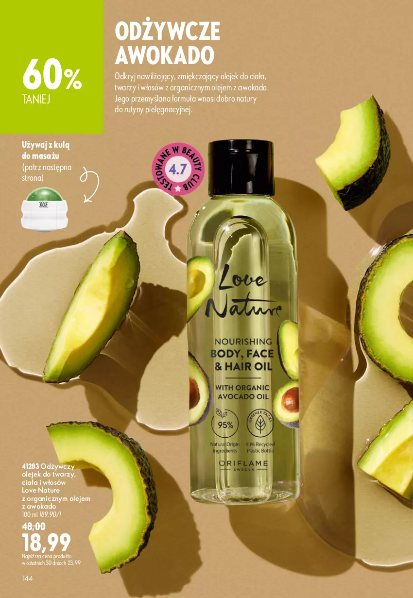 Gazetka promocyjna Oriflame - eKatalog 11 - ważna 29.07 do 18.08.2026 - strona 144 - produkty: LANA, Love Nature, Olej, Olejek do ciała