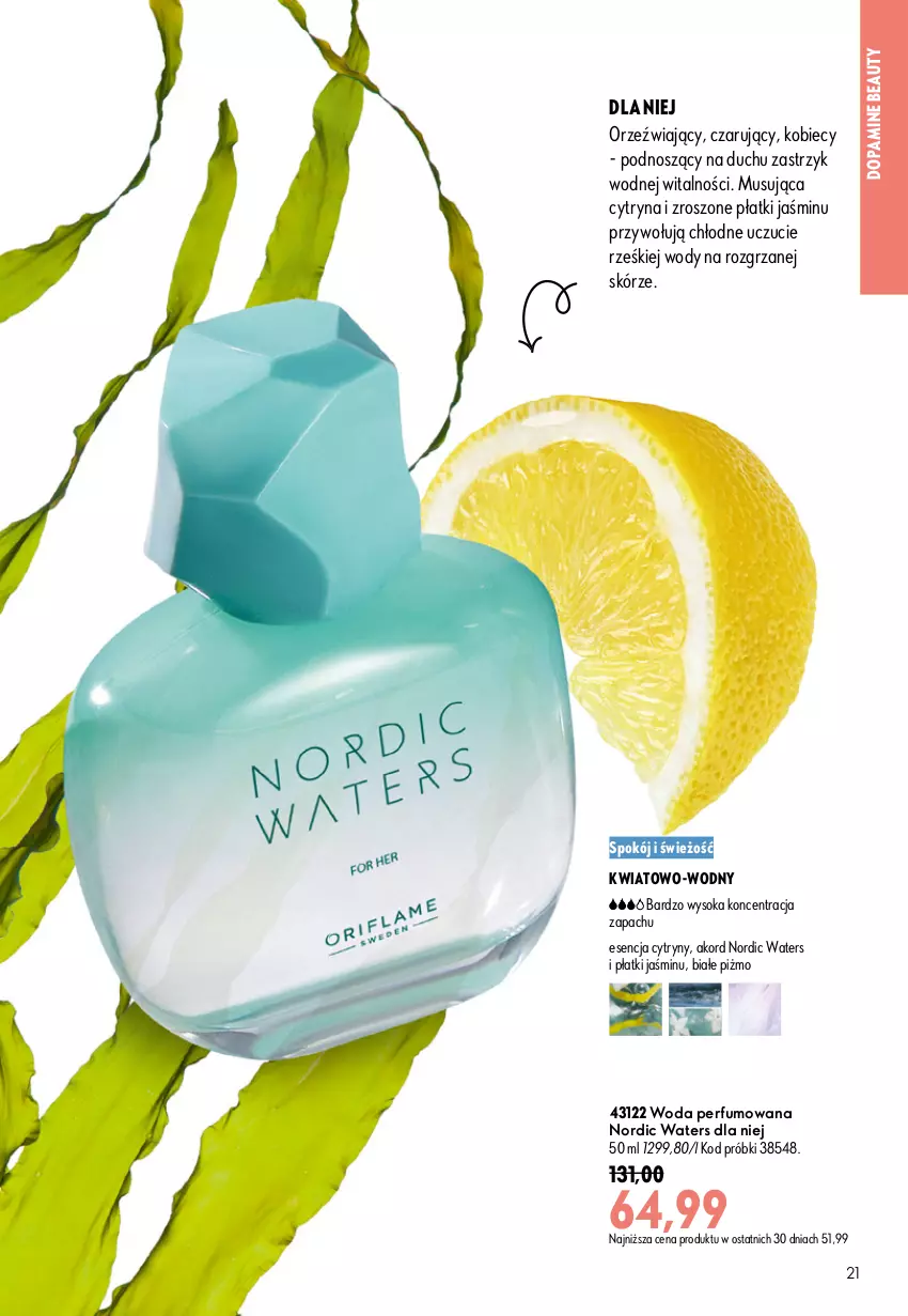 Gazetka promocyjna Oriflame - eKatalog 11 - ważna 29.07 do 18.08.2026 - strona 21 - produkty: Cytryny, Mus, Perfum, Sok, Woda, Woda perfumowana