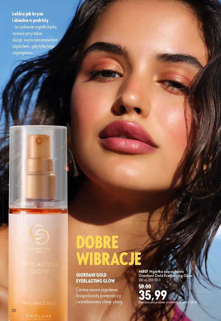 Gazetka promocyjna Oriflame - eKatalog 11 - ważna 29.07 do 18.08.2026 - strona 22 - produkty: Bryza, Giordani Gold, Owoce