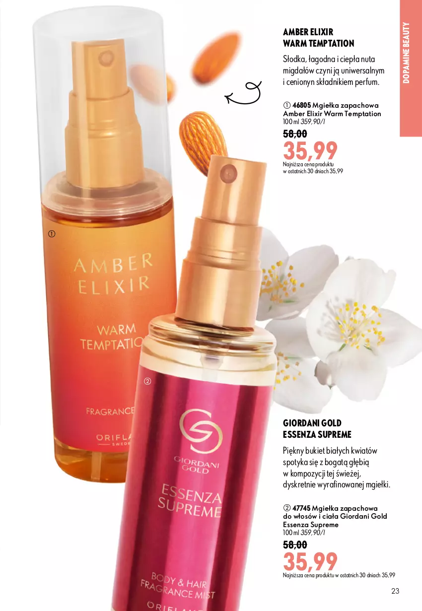 Gazetka promocyjna Oriflame - eKatalog 11 - ważna 29.07 do 18.08.2026 - strona 23 - produkty: Bukiet, Giordani Gold, Kret, Perfum