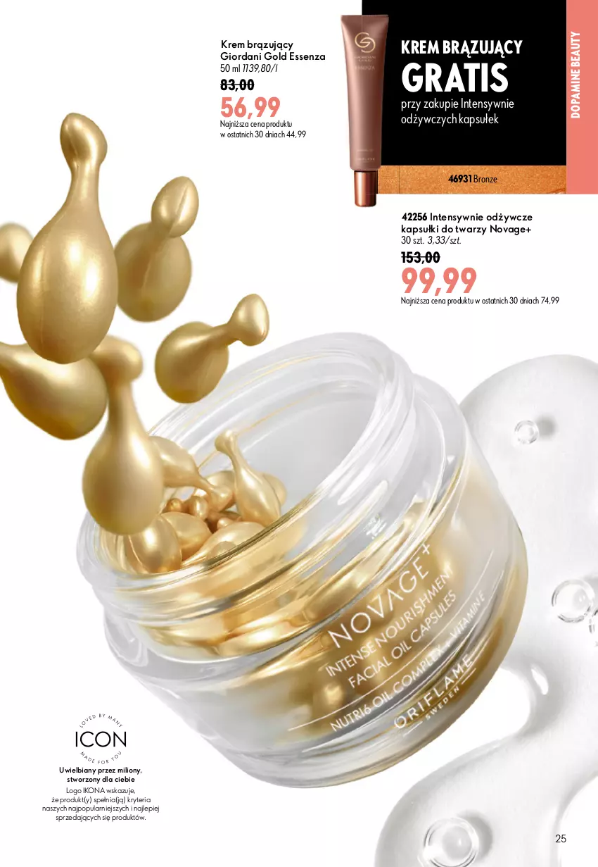Gazetka promocyjna Oriflame - eKatalog 11 - ważna 29.07 do 18.08.2026 - strona 25 - produkty: Giordani Gold, Gra, Lion, NovAge