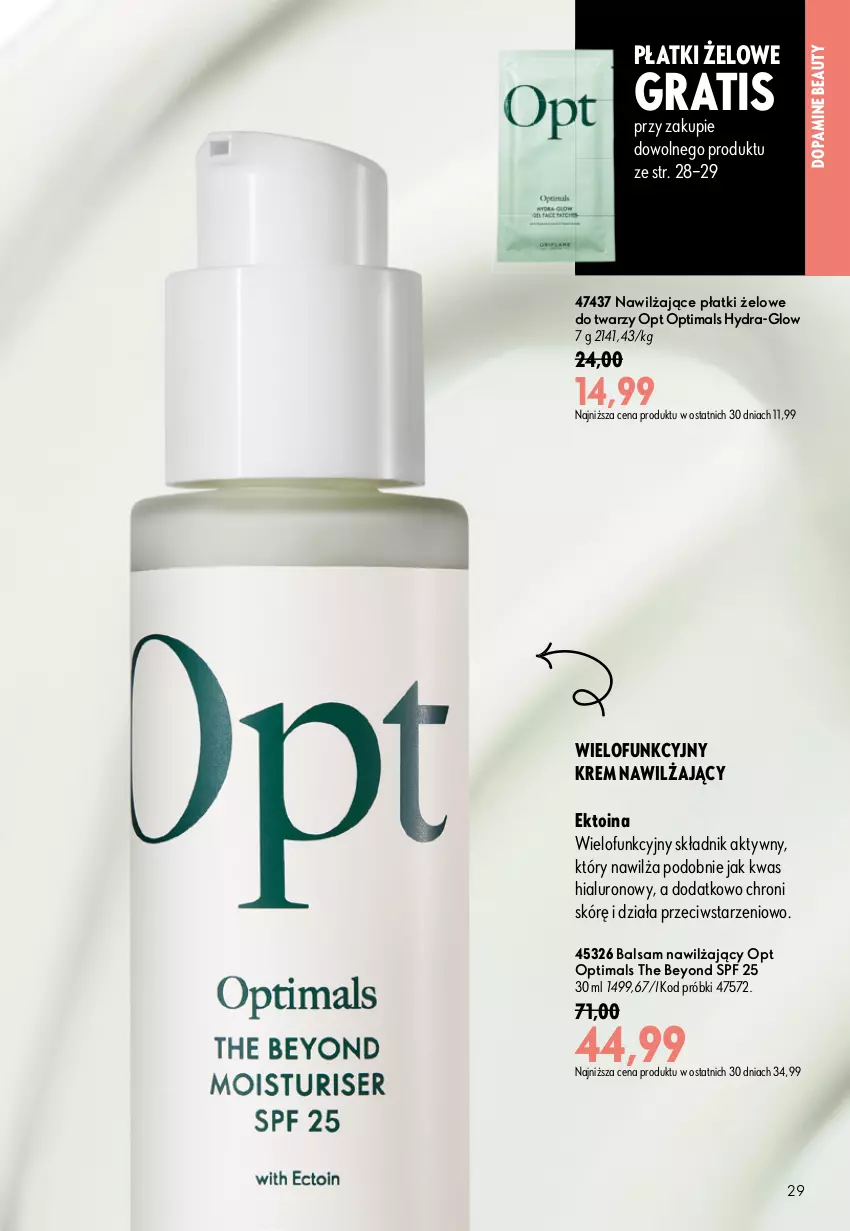 Gazetka promocyjna Oriflame - eKatalog 11 - ważna 29.07 do 18.08.2026 - strona 29 - produkty: Gra, Krem nawilżający, Optima, Optimals