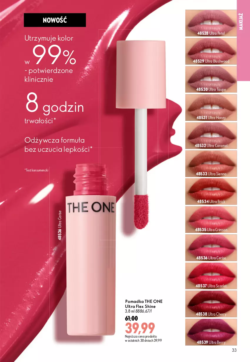 Gazetka promocyjna Oriflame - eKatalog 11 - ważna 29.07 do 18.08.2026 - strona 33 - produkty: Makijaż, The ONE