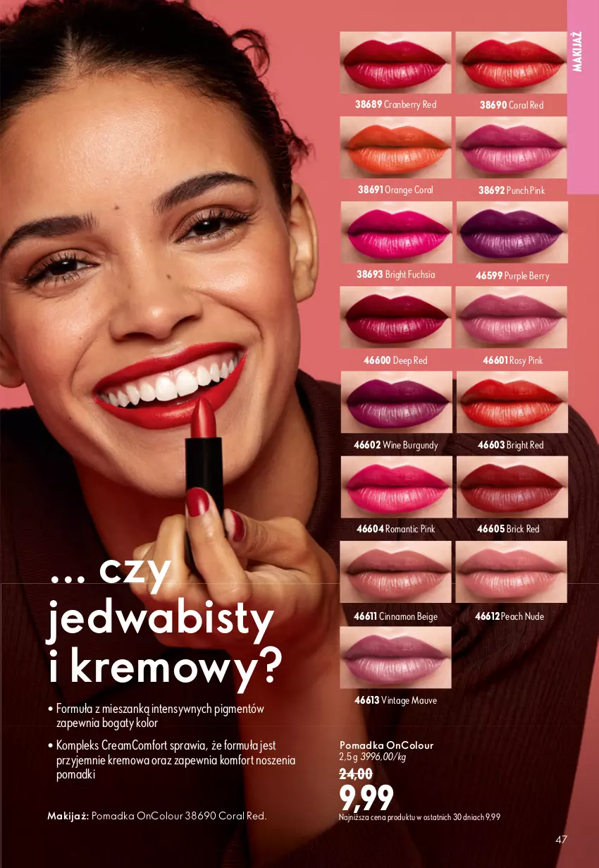 Gazetka promocyjna Oriflame - eKatalog 11 - ważna 29.07 do 18.08.2026 - strona 47 - produkty: Makijaż, OnColour, Pur