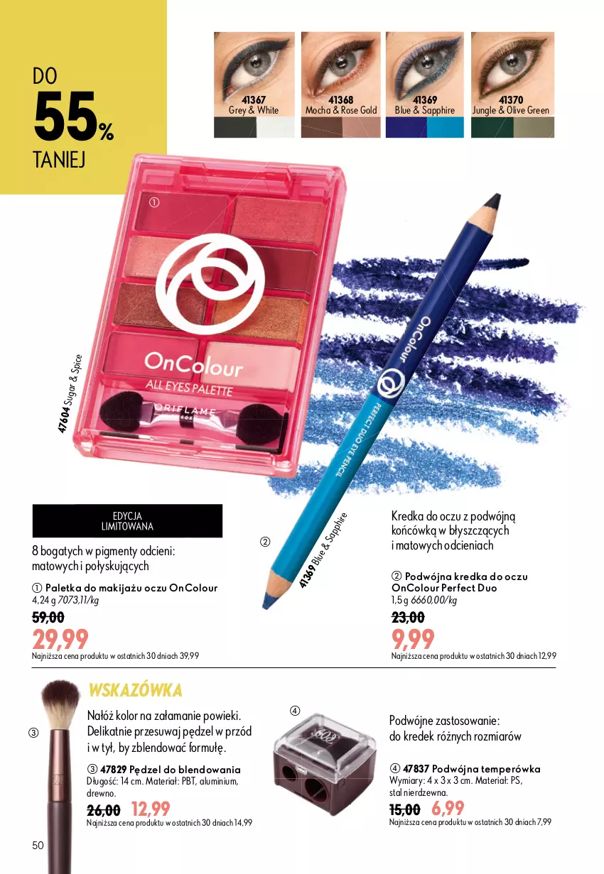 Gazetka promocyjna Oriflame - eKatalog 11 - ważna 29.07 do 18.08.2026 - strona 50 - produkty: Kredka, Makijaż, OnColour