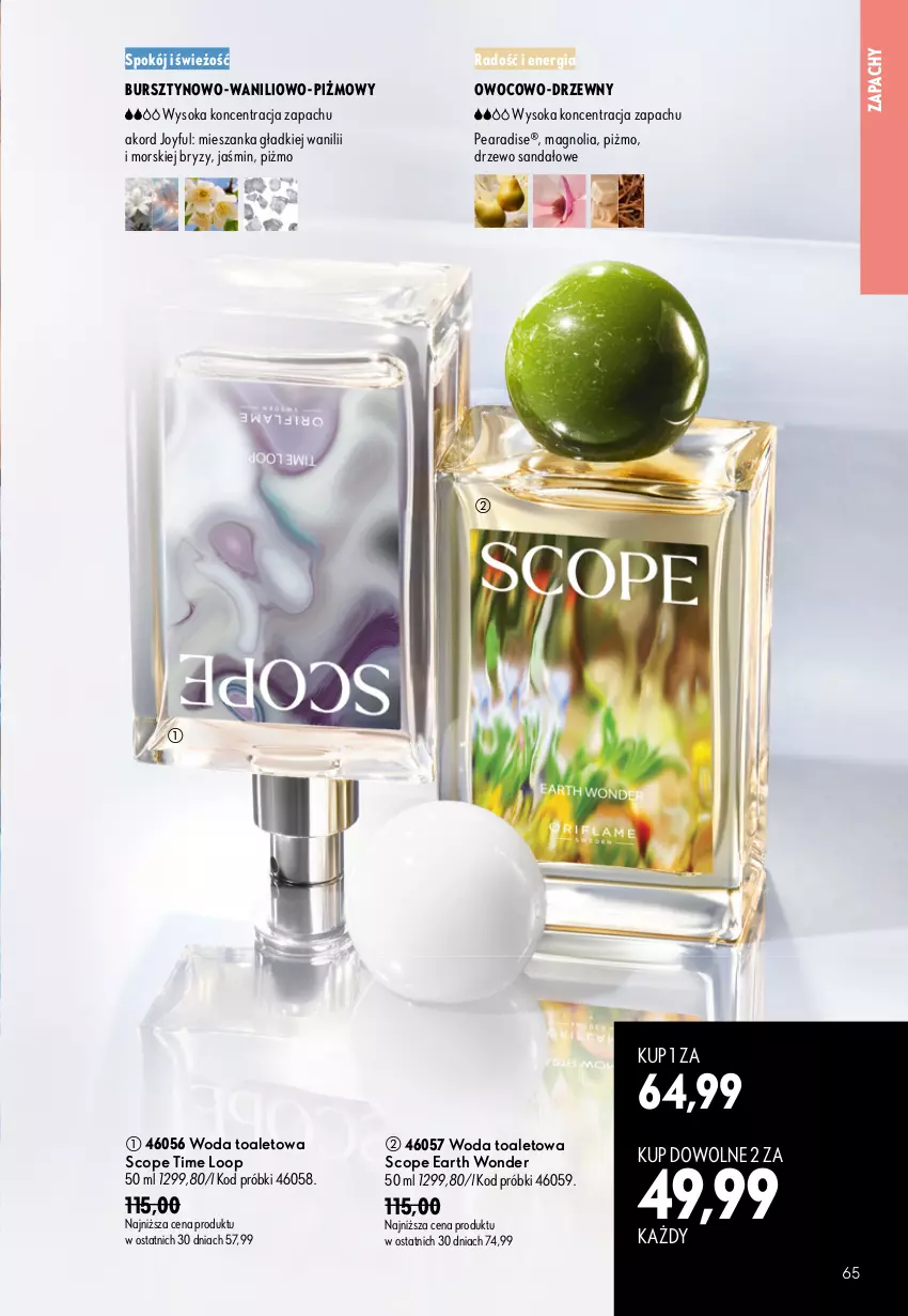 Gazetka promocyjna Oriflame - eKatalog 11 - ważna 29.07 do 18.08.2026 - strona 65 - produkty: Bursztyn, Sandał, Sok, Woda, Woda toaletowa
