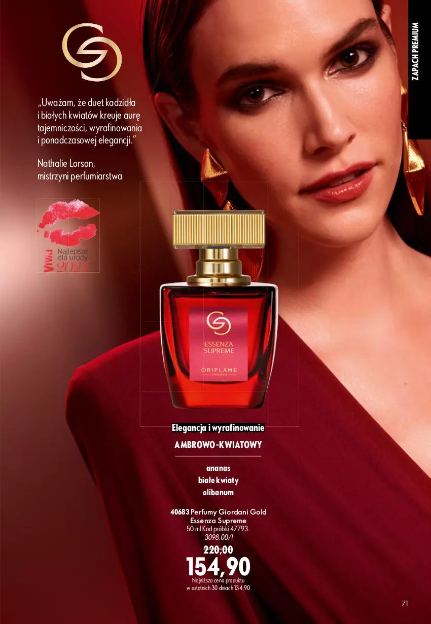 Gazetka promocyjna Oriflame - eKatalog 11 - ważna 29.07 do 18.08.2026 - strona 71 - produkty: Ananas, Giordani Gold, Perfum