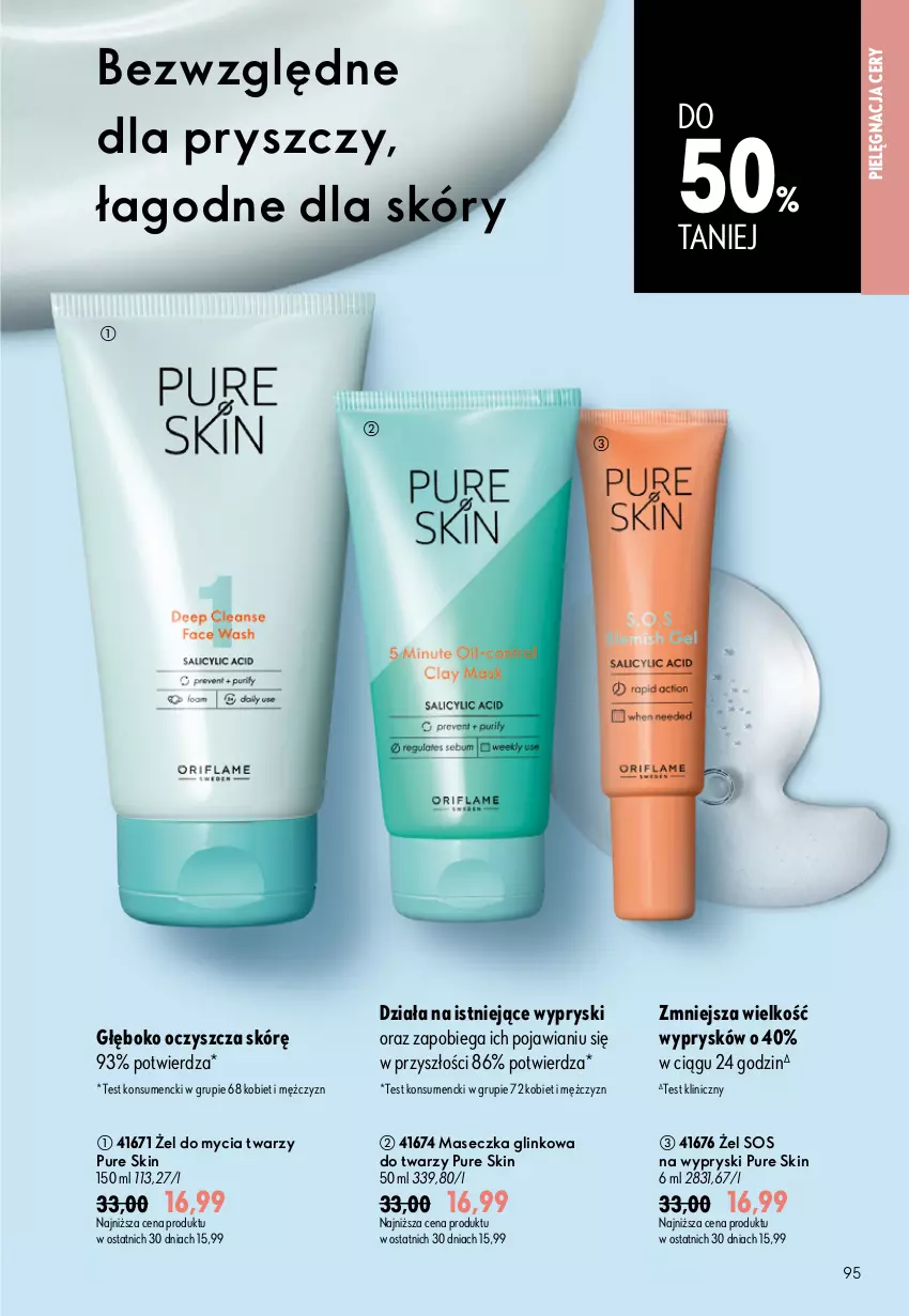Gazetka promocyjna Oriflame - eKatalog 11 - ważna 29.07 do 18.08.2026 - strona 95 - produkty: Pur, Pure Skin, Sos