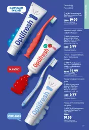 Gazetka promocyjna Oriflame - eKatalog 11 - Gazetka - ważna od 18.08 do 18.08.2026 - strona 127 - produkty: Szczoteczka do zębów, Pasta do zębów, Optifresh, Dzieci, Szczoteczka