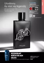 Gazetka promocyjna Oriflame - eKatalog 11 - Gazetka - ważna od 18.08 do 18.08.2026 - strona 77 - produkty: North for Men, Sok, Gra, Be the Legend, Dezodorant, Woda toaletowa, Woda