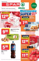 Gazetka promocyjna Spar - Spar-Mini - Gazetka - ważna od 07.02 do 07.02.2024 - strona 1 - produkty: Jaja, Praliny, Raffaello, Pepsi, Napój gazowany, Ferrero, Napój, Jaja z wolnego wybiegu, Fa