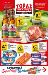 Gazetka promocyjna Topaz - Gazetka - Gazetka - ważna od 19.05 do 19.05.2021 - strona 1 - produkty: Piwo, Sok, Papier, Kasztelan, Sokołów, Velvet, Lody, Ręcznik