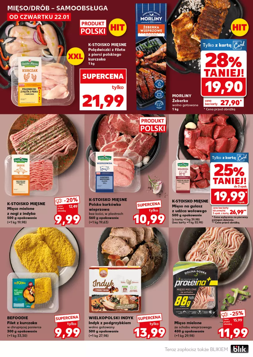 Gazetka promocyjna Kaufland - Mocny Start - ważna 26.01 do 28.01.2026 - strona 16 - produkty: Drób, Kurczak, Mięso, Mięso mielone, Morliny, Podgrzybki