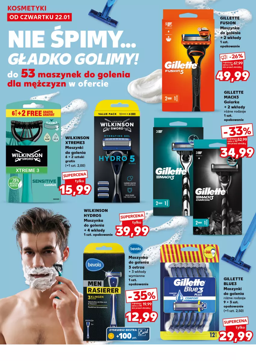 Gazetka promocyjna Kaufland - Mocny Start - ważna 26.01 do 28.01.2026 - strona 22 - produkty: Fusion, Gillette, Golarka, Mach3, Maszynka, Maszynka do golenia, Szynka