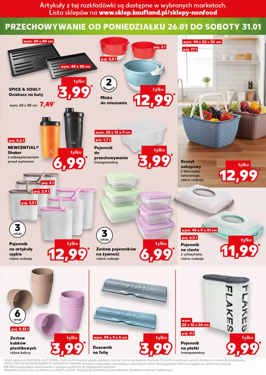 Gazetka promocyjna Kaufland - Mocny Start - ważna 26.01 do 28.01.2026 - strona 29 - produkty: Buty, Dozownik, Ociekacz, Piec, Pojemnik, Pojemnik plastikowy, Tran