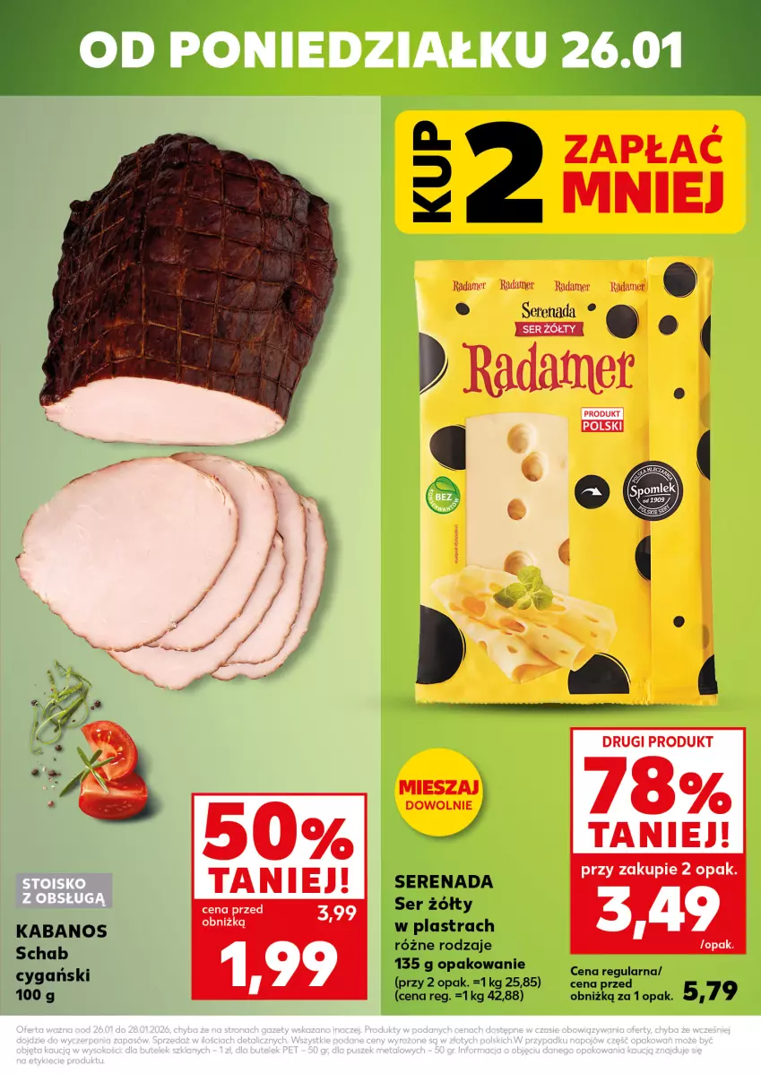 Gazetka promocyjna Kaufland - Mocny Start - ważna 26.01 do 28.01.2026 - strona 3 - produkty: Kabanos, Radamer, Ser
