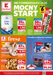 Gazetka promocyjna Kaufland - Mocny Start - Gazetka - ważna od 28.01 do 28.01.2026 - strona 1 - produkty: Teleskop, Por, Mop, Diamant, Mlekovita, Vileda, Mleko