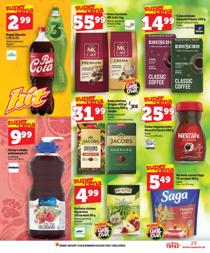 Gazetka promocyjna Topaz - Gazetka - ważna 11.06 do 17.06.2026 - strona 29 - produkty: Gin, Herbata, Top