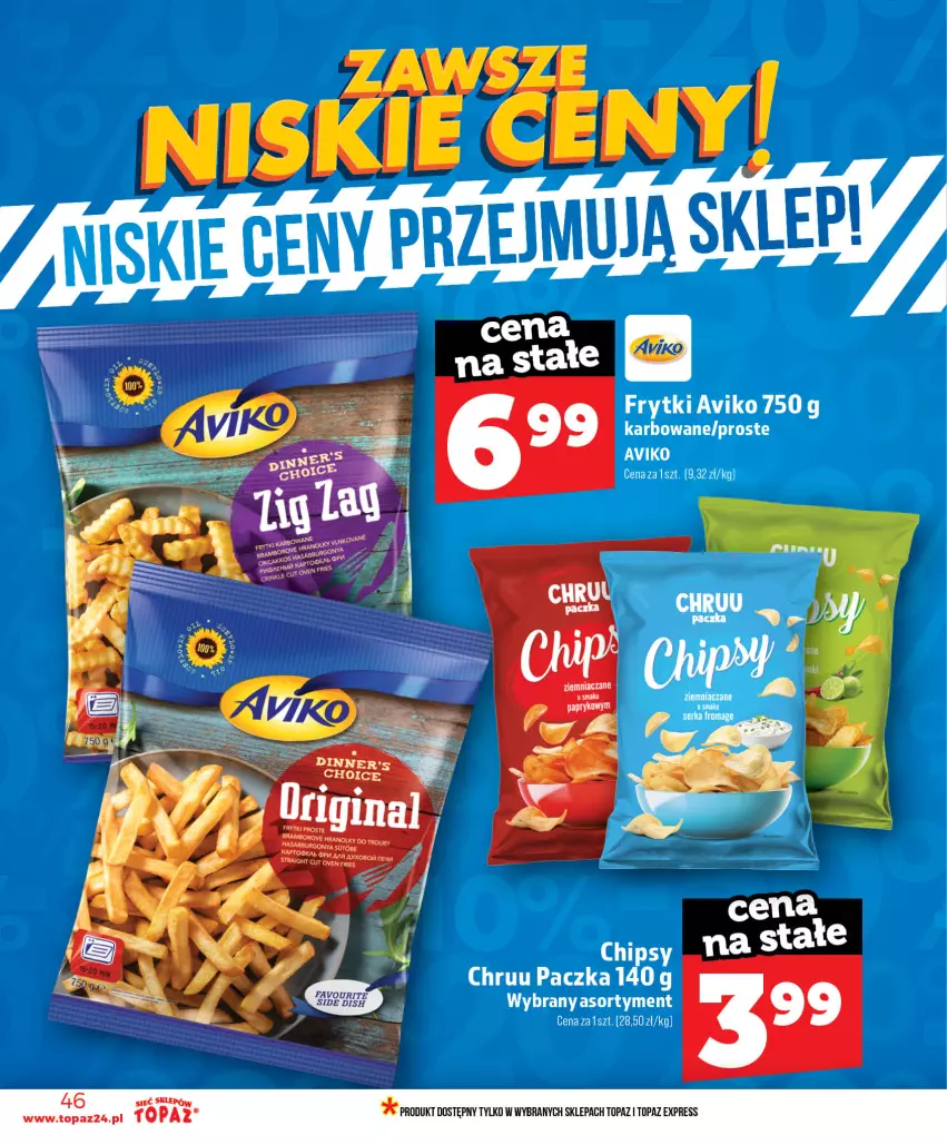 Gazetka promocyjna Topaz - Gazetka - ważna 11.06 do 17.06.2026 - strona 46 - produkty: Frytki, Top