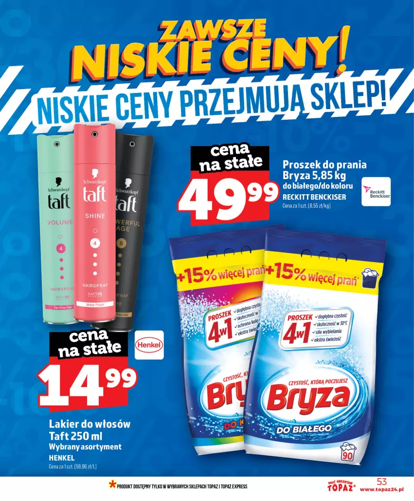 Gazetka promocyjna Topaz - Gazetka - ważna 11.06 do 17.06.2026 - strona 53 - produkty: Schwarzkopf, Ser, Top