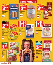 Gazetka promocyjna Topaz - Gazetka - Gazetka - ważna od 17.06 do 17.06.2026 - strona 12 - produkty: Top, Sok, Ser, Sokołów, Pekpol, Parówki, Hamburger, Pasztet, Serdelki, Szynka, Burger, Podlaski, Kiełbasa, Olewnik, Berlinki