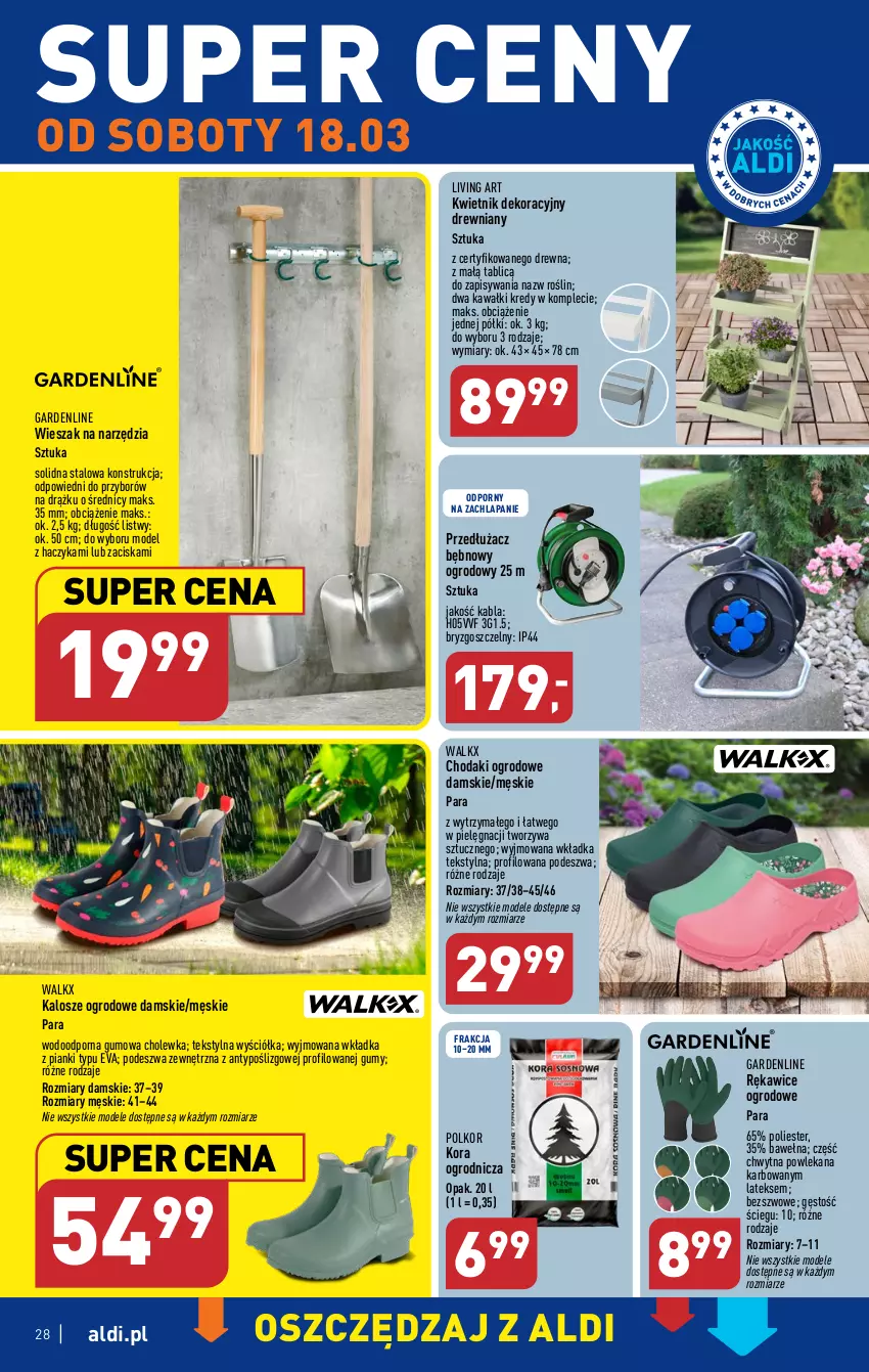 Gazetka promocyjna Aldi - Pełen katalog - ważna 13.03 do 18.03.2023 - strona 28 - produkty: Haczyk, Kawa, Kwietnik, Por, Rękawice, Wełna, Wieszak