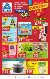 Gazetka promocyjna Aldi - Pełen katalog - Gazetka - ważna od 18.03 do 18.03.2023 - strona 1 - produkty: Kurczak, Gra, Hofburger, Papier, Garnek, Kiełbasa krakowska, Papier toaletowy, Fasola, Winogrona, Rolki, Burger, Woda mineralna, Gouda, Woda, Wino, Cisowianka, Kiełbasa, Mleko, Fa
