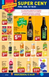 Gazetka promocyjna Aldi - Pełen katalog - Gazetka - ważna od 18.03 do 18.03.2023 - strona 14 - produkty: Piwa, Piwo, Sok, Gin, Gra, Eveline, Bell, Ice tea, Perfecta, Tymbark, Smoothie, Podpaski, Bella, Krakersy, Nestea, Grejpfrut
