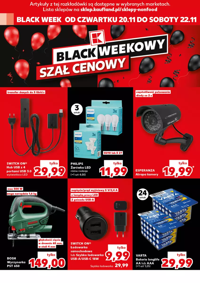 Gazetka promocyjna Kaufland - Kaufland - ważna 20.11 do 26.11.2025 - strona 16 - produkty: Kamery, Lack, Philips, Por, Varta, Warka