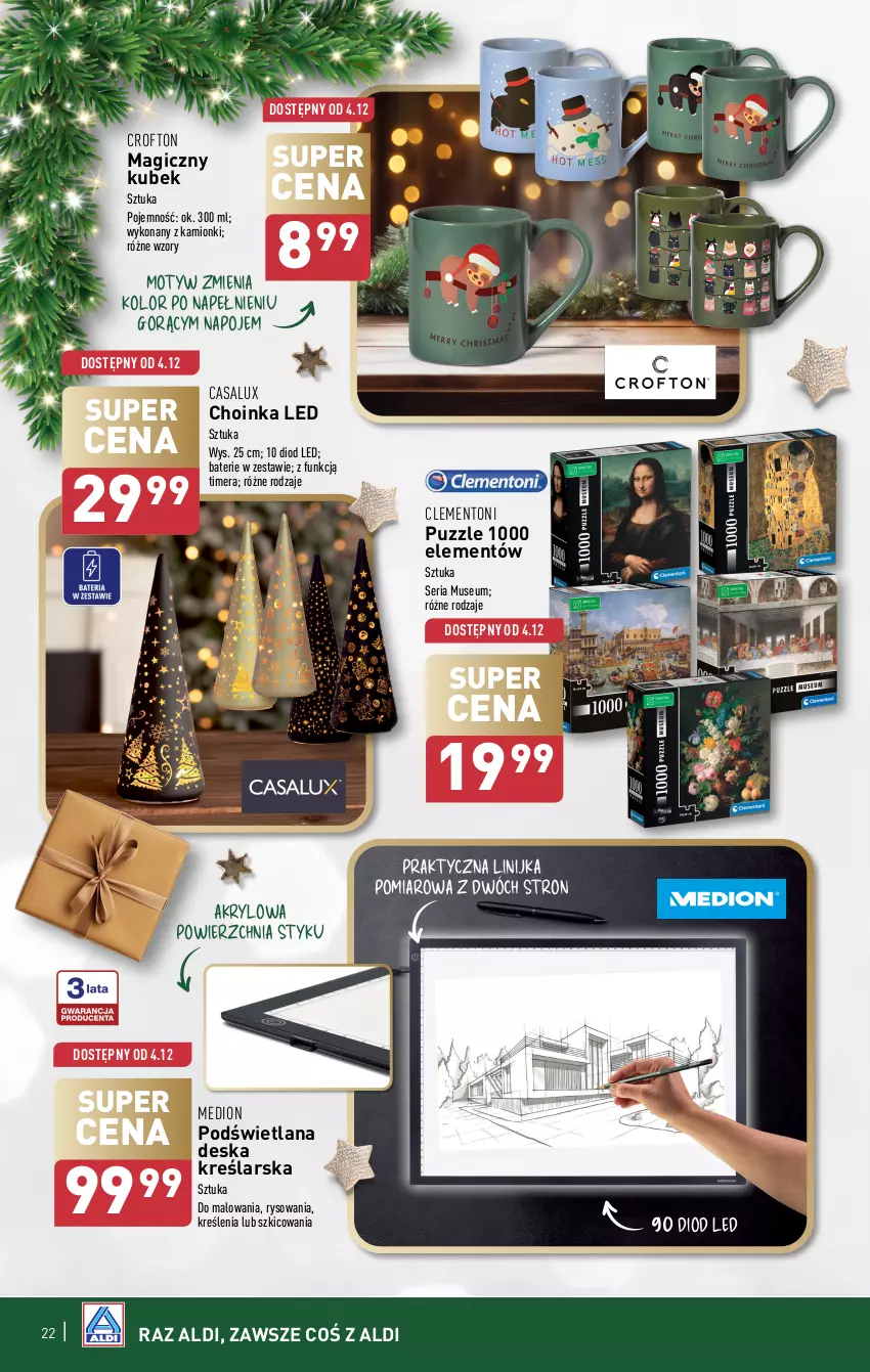 Gazetka promocyjna Aldi - Najlepsze prezenty - ważna 06.11 do 24.12.2024 - strona 22 - produkty: Choinka, Inka, Kubek, LANA, Mus, Napoje, Puzzle, Ser