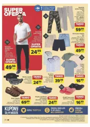 Gazetka promocyjna Carrefour - Gazetka - ważna od 25.05 do 25.05.2024 - strona 21 - produkty: Klapki, Sok, Buty, Bermudy, Kosz, T-shirt, Koszula, Koszulka, Spodnie, Fanta, Fa