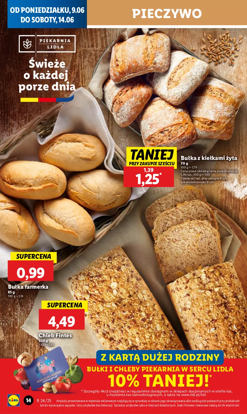 Gazetka promocyjna Lidl - GAZETKA - ważna 09.06 do 11.06.2025 - strona 16 - produkty: Bułka, Chleb, Fa, Piec, Pieczywo, Por, Ser