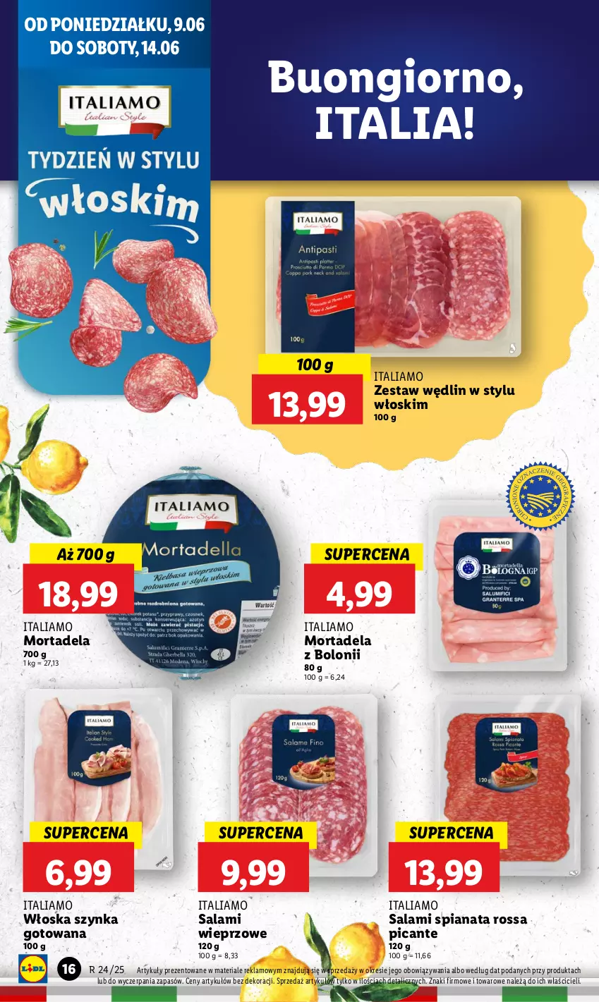 Gazetka promocyjna Lidl - GAZETKA - ważna 09.06 do 11.06.2025 - strona 18 - produkty: Salami, Szynka