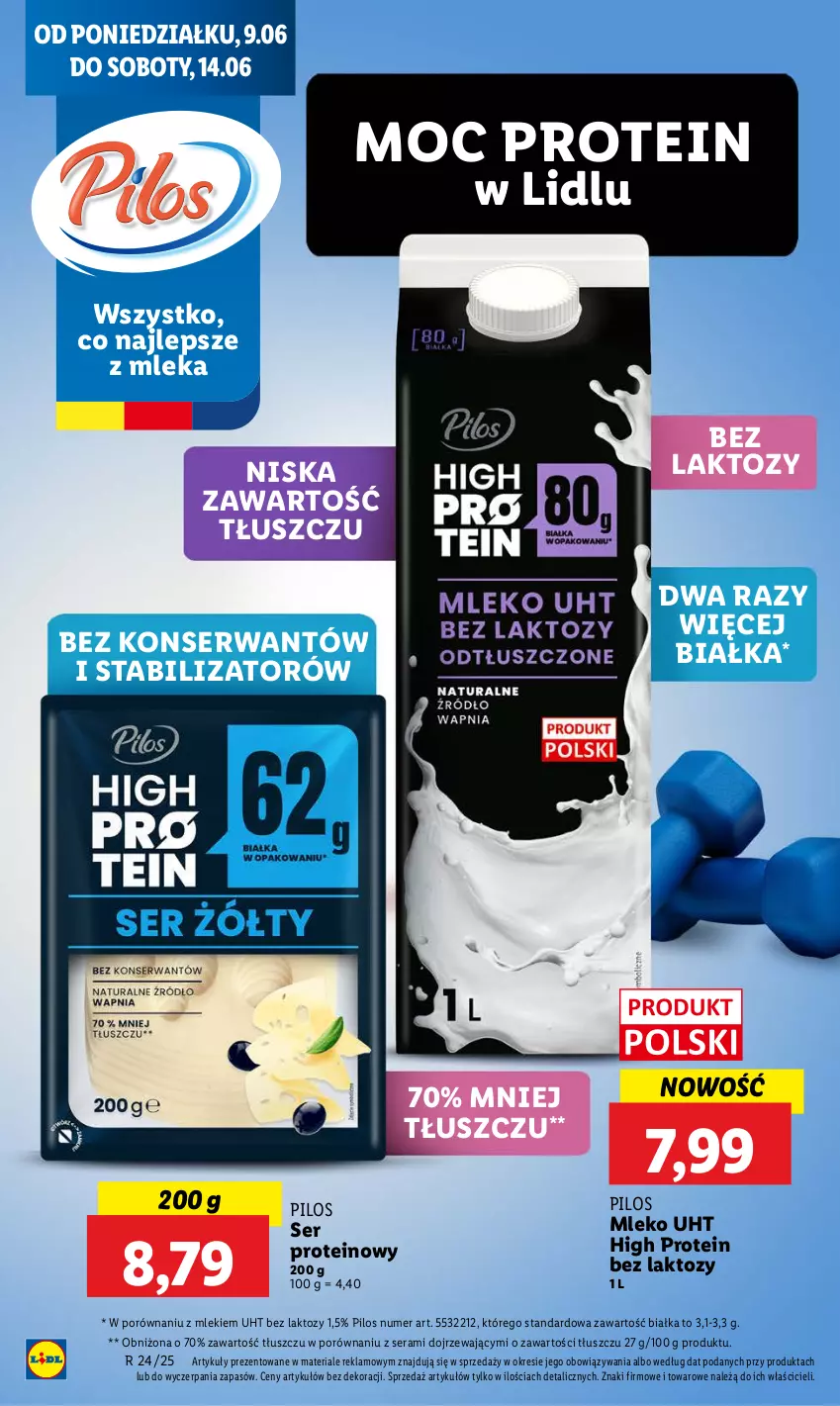 Gazetka promocyjna Lidl - GAZETKA - ważna 09.06 do 11.06.2025 - strona 40 - produkty: Mleko, Pilos, Por, Ser