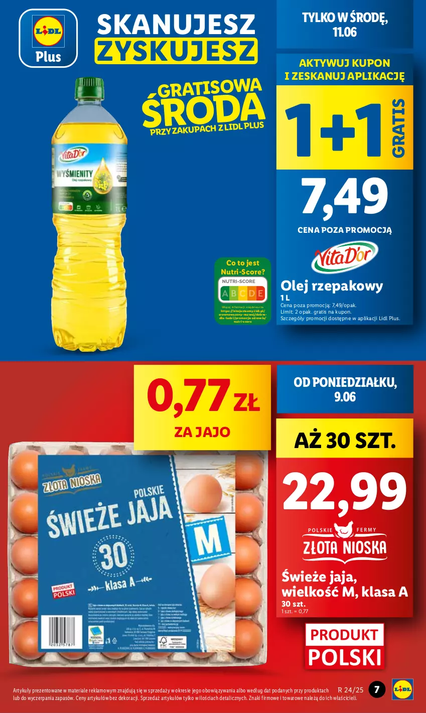 Gazetka promocyjna Lidl - GAZETKA - ważna 09.06 do 11.06.2025 - strona 7 - produkty: Gra, Jaja, Olej, Olej rzepakowy, Wazon