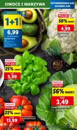 Gazetka promocyjna Lidl - GAZETKA - Gazetka - ważna od 11.06 do 11.06.2025 - strona 15 - produkty: Kalafior, Warzywa, Gra, Bazyl, Owoce, Bazylia, Pomidory
