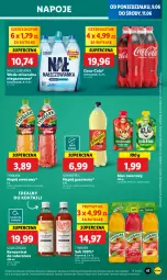 Gazetka promocyjna Lidl - GAZETKA - Gazetka - ważna od 11.06 do 11.06.2025 - strona 47 - produkty: Nałęczowianka, Sok, Por, Mus, Coca-Cola, Napoje, Schweppes, Napój gazowany, Tymbark, Woda mineralna, Woda, Napój, Melon